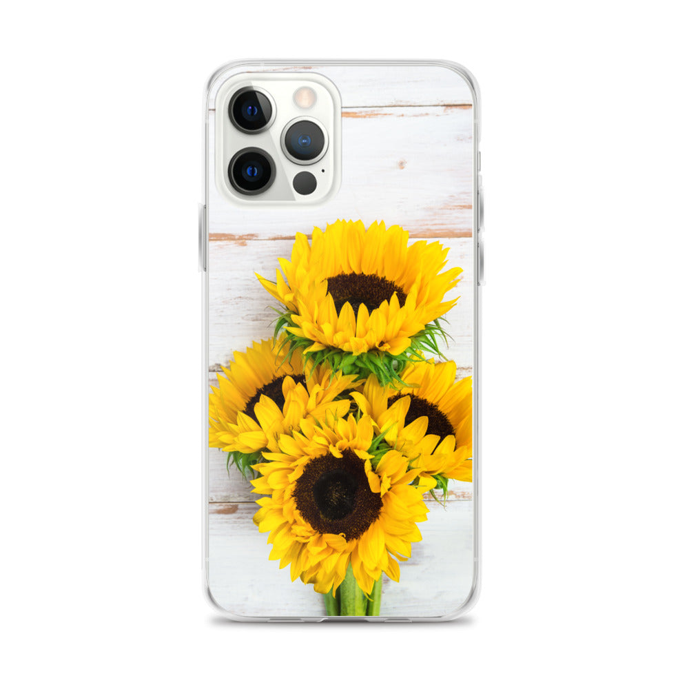 Sunflowers Wood Iphone 13 12 Pro Max, Yellow Floral Flower Cute Pretty Case iPhone 11 Mini SE 2020 XS Max XR X 7 Plus 8 Starcove Fashion