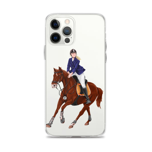 Horse iPhone 13 12 Pro Max Case, Clear Girl Riding Equestrian Print Cute Gift, iPhone 11 Mini SE 2020 XS Max XR X 7 Plus 8 Starcove Fashion
