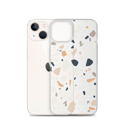 Terrazzo Abstract iPhone 14 13 12 Pro Max Case, Clear Modern Art Print Cute Gift Aesthetic iPhone 11 Mini SE 2020 XS Max XR X 7 8 Cell Phone Starcove Fashion