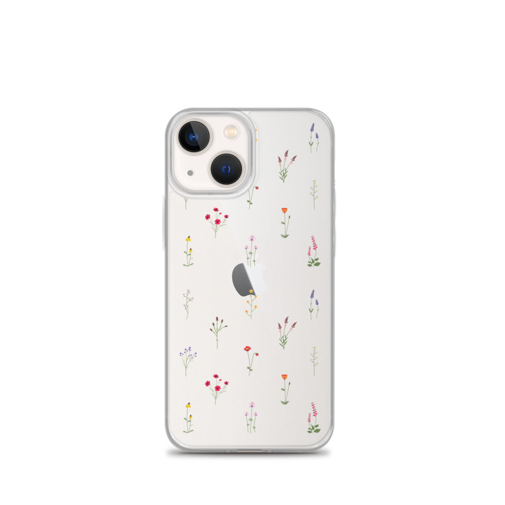 Clear Wildflowers Iphone 16 15 14 13 12 Pro Max Case, Transparent Cute Starcove Fashion Clear Wildflowers Iphone 16 15 14 13 12 Pro Max Case, Transparent Cute Starcove Fashion