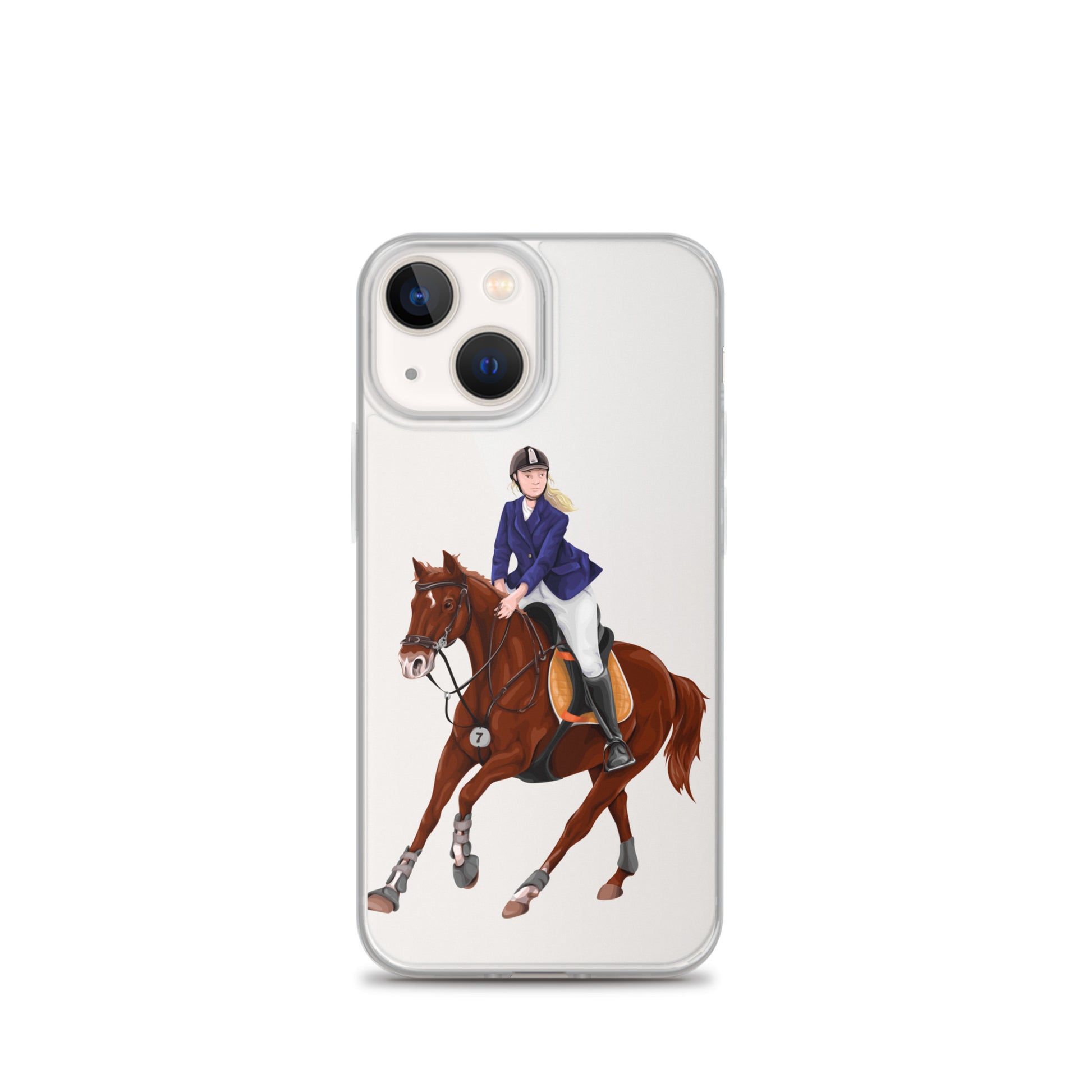 Horse iPhone 13 12 Pro Max Case, Clear Girl Riding Equestrian Print Cute Gift, iPhone 11 Mini SE 2020 XS Max XR X 7 Plus 8 Starcove Fashion