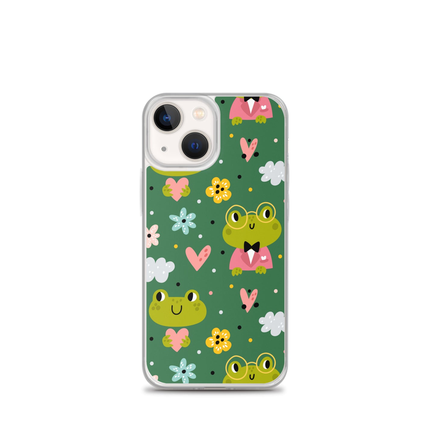 Frog Phone Case, iPhone 13 Pro Max Print Cute Kawaii Green Aesthetic iPhone 12 11 Mini SE XS Max XR X 8 7 Plus Cell Cover Starcove Fashion
