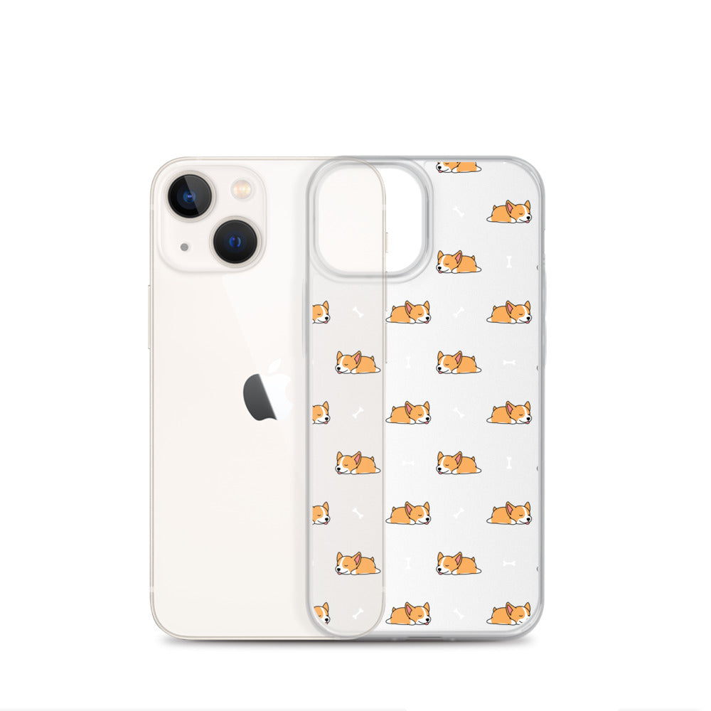 Welsh Corgi Puppy iPhone 13 12 Clear Case, Dog Print Cute Gift Aesthetic iPhone 11 Mini SE 2020 XS Max XR X 7 Plus 8 Cell Phone Starcove Fashion