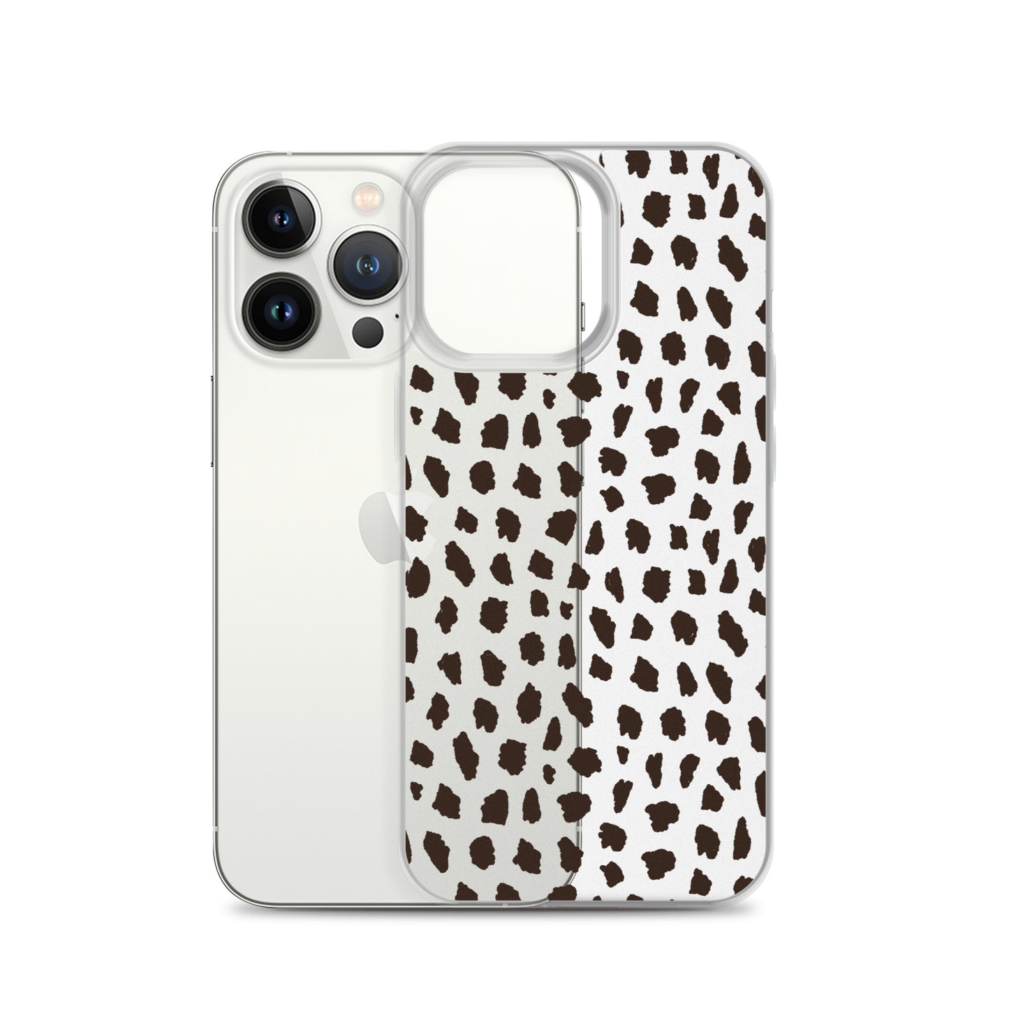 Cheetah Pattern Clear iPhone 14 13 12 Pro Max Case, Animal Print Cute Aesthetic iPhone 11 Mini SE 2020 XS Max XR X 8 7 Plus Transparent