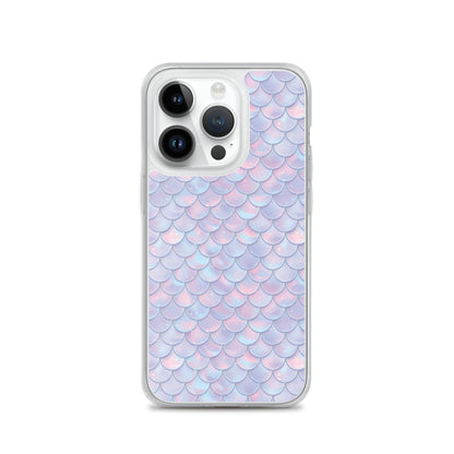 Mermaid iPhone 14 13 12 Case Pro Max, Scales Tail Pastel Pink Print Cell Phone iPhone 11 Mini SE 2020 XS Max XR X 7 Plus 8