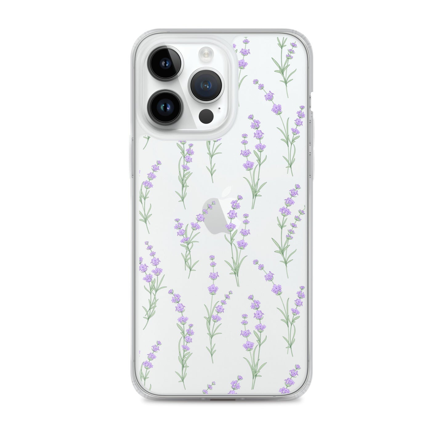 Clear Lavender Phone Case, Flower iPhone 14 13 Pro Max Print Cute Purp –  Starcove Fashion