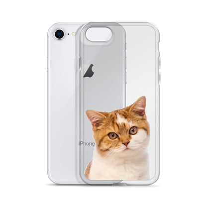 Custom Cat Clear iPhone 14 Pro Max Case, Personalized Photo Pet Gift iPhone 13 12 11 Mini SE XS Max XR X 8 7 Plus Transparent Starcove Fashion