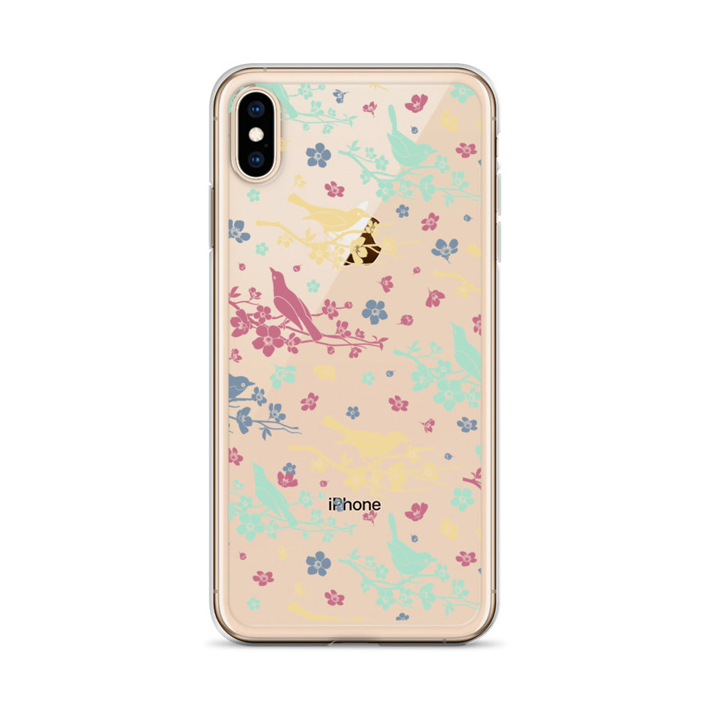 Birds Trees Clear iPhone 14 Pro Max Case, Print Cute Gift Aesthetic iPhone 13 12 11 Mini SE XS Max XR X 8 7 Plus Transparent Starcove Fashion