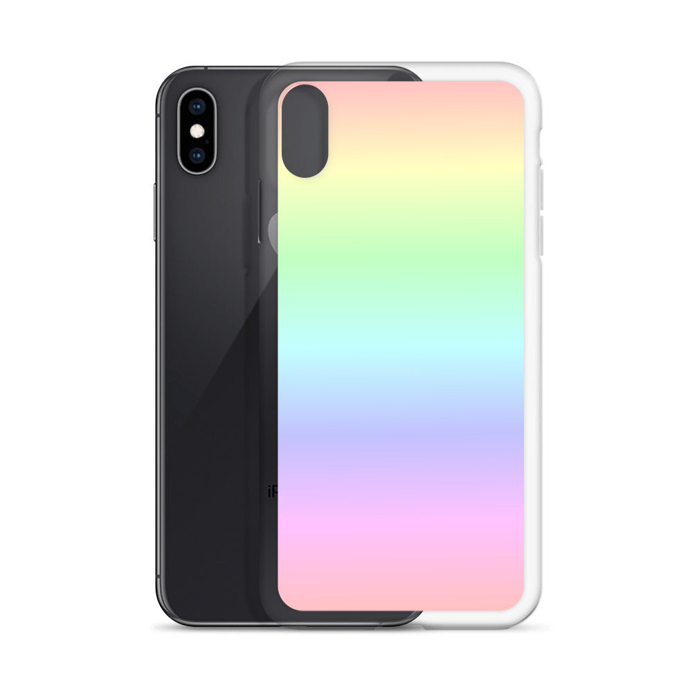 Pastel Rainbow iPhone 14 13 12 Pro Max Case, Ombre Tie Dye Print Cute Gift Aesthetic iPhone 11 Mini SE 2020 XS Max XR X 8 7 Plus Cell Phone Starcove Fashion