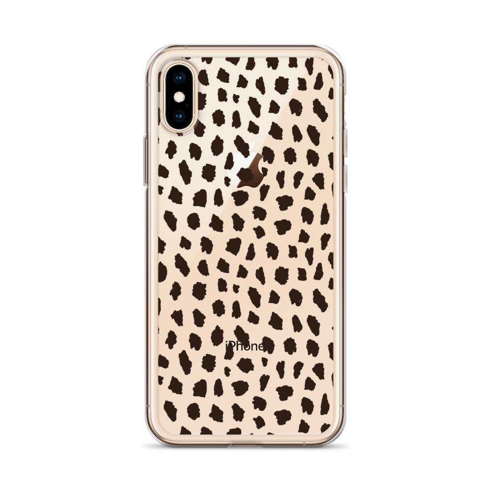 Cheetah Pattern Clear iPhone 13 12 Pro Max Case, Animal Print Cute Gift Aesthetic iPhone 11 Mini SE 2020 XS Max XR X 8 7 Plus Transparent Cover Starcove Fashion