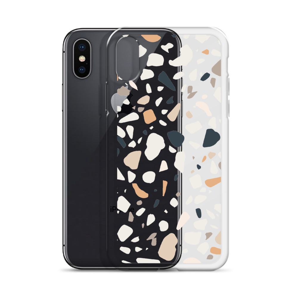 Terrazzo Abstract iPhone 13 12 Pro Max Case, Clear Modern Art Print Cute Gift Aesthetic iPhone 11 Mini SE 2020 XS Max XR X 7 Plus 8 Cell Phone Starcove Fashion