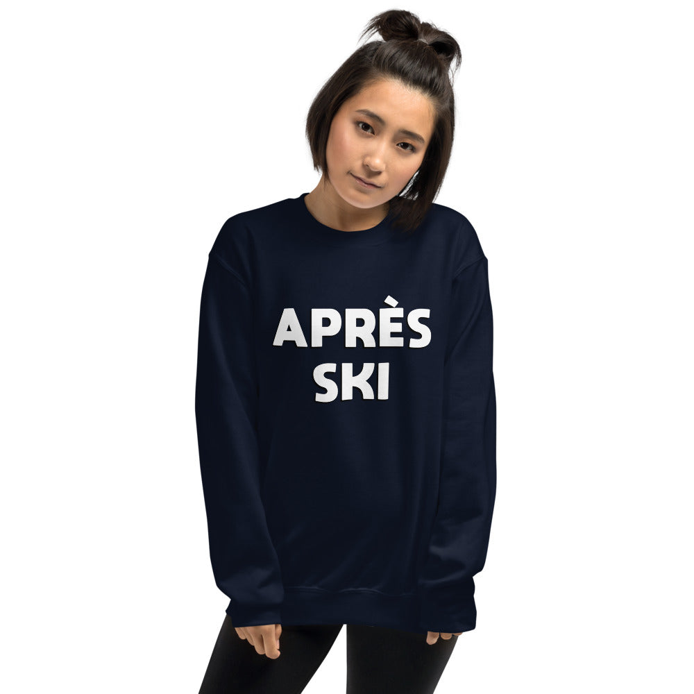 Apres Ski Sweatshirt Sweater, Vintage Typeface, Winter Party Skiing Chalet Men Women's Long Sleeve Top Clothes Gift Starcove Fashion