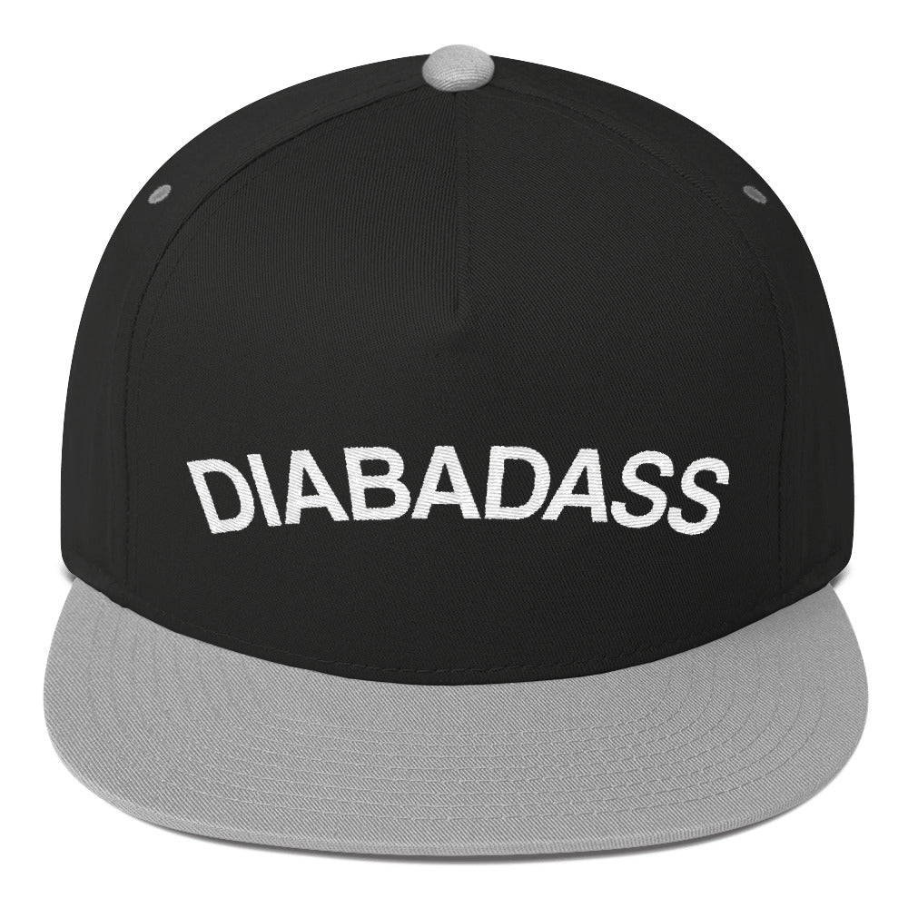 Diabadass Flat Bill Cap, Diabetes Diabetic Type 1 One Awareness, Embroidered Hat, Baseball Trucker Cap Dad Hat, 90s Snapback, 5 five panel Starcove Fashion