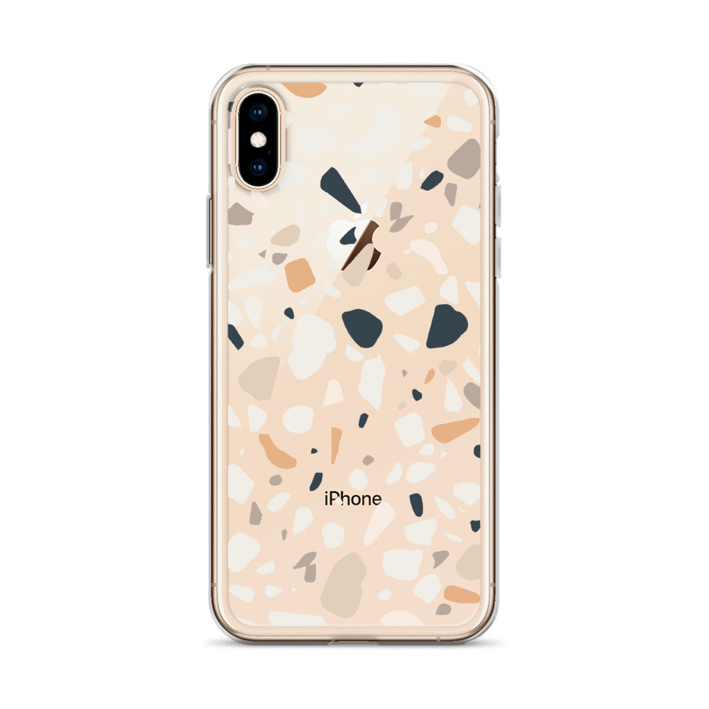 Terrazzo Abstract iPhone 13 12 Pro Max Case, Clear Modern Art Print Cute Gift Aesthetic iPhone 11 Mini SE 2020 XS Max XR X 7 Plus 8 Cell Phone Starcove Fashion