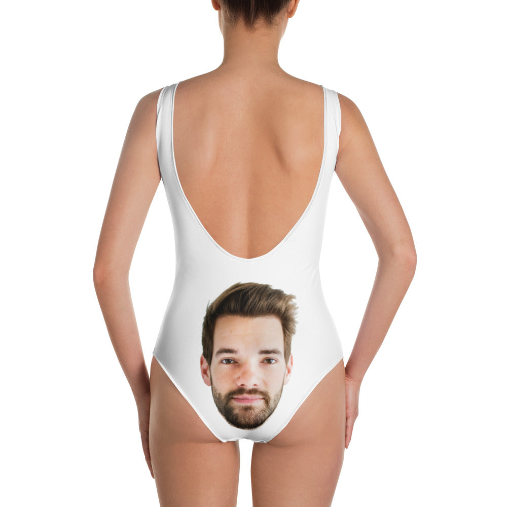 Custom Face One-Piece Swimsuit, Selfie Print Bachelorette Bridal Party Personalized Bathing Suit Swimwear Anniversary Gift Idea Her Starcove Fashion