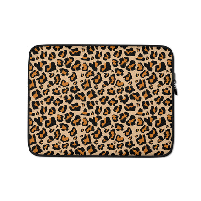 Leopard Print Laptop Sleeve Case, Animal Print Cheetah Surface Cover Macbook Air 13 15 Inch Protective Zipper Bag Starcove Fashion