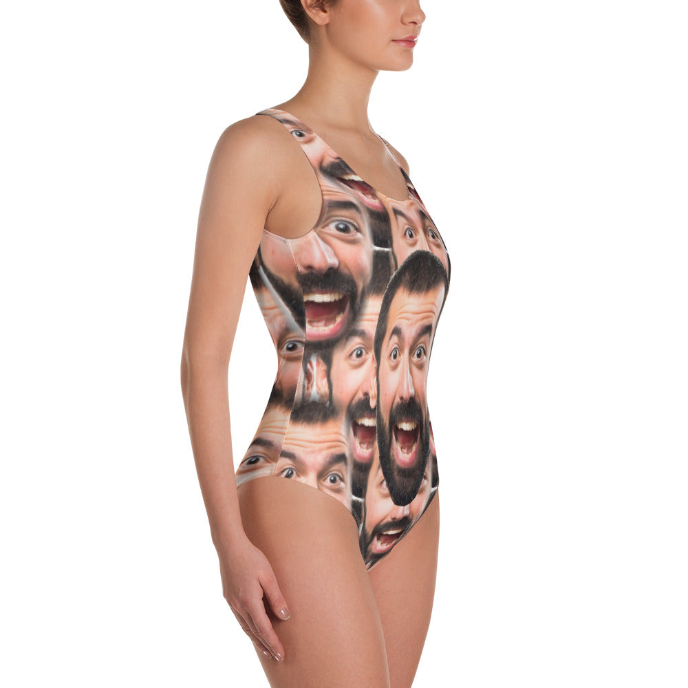 Custom Face Swimsuit, Funny Repeating Faces Photo One Piece Bathing Su –  Starcove Fashion