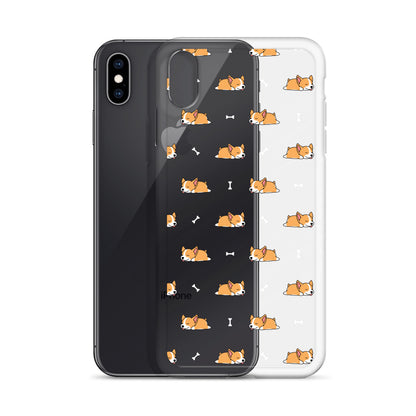 Welsh Corgi Puppy iPhone 13 12 Clear Case, Dog Print Cute Gift Aesthetic iPhone 11 Mini SE 2020 XS Max XR X 7 Plus 8 Cell Phone Starcove Fashion