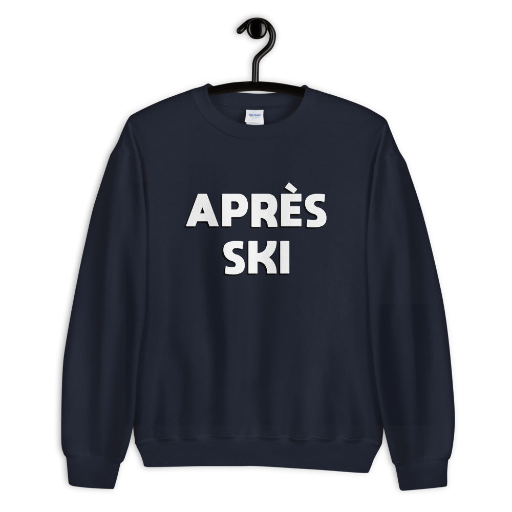 Apres Ski Sweatshirt Sweater, Vintage Typeface, Winter Party Skiing Chalet Men Women's Long Sleeve Top Clothes Gift Starcove Fashion