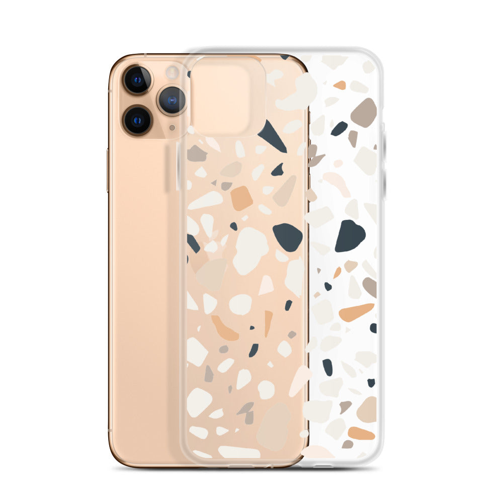 Terrazzo Abstract iPhone 14 13 12 Pro Max Case, Clear Modern Art Print Cute Gift Aesthetic iPhone 11 Mini SE 2020 XS Max XR X 7 8 Cell Phone Starcove Fashion