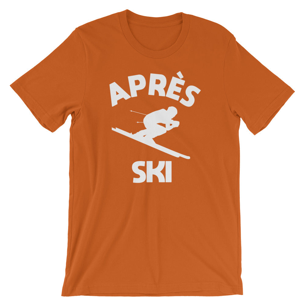 Apres Ski Shirt, Skiing Skier Winter Snow Fun Resort Sports Party Mountain T-Shirt Clothing Starcove Fashion