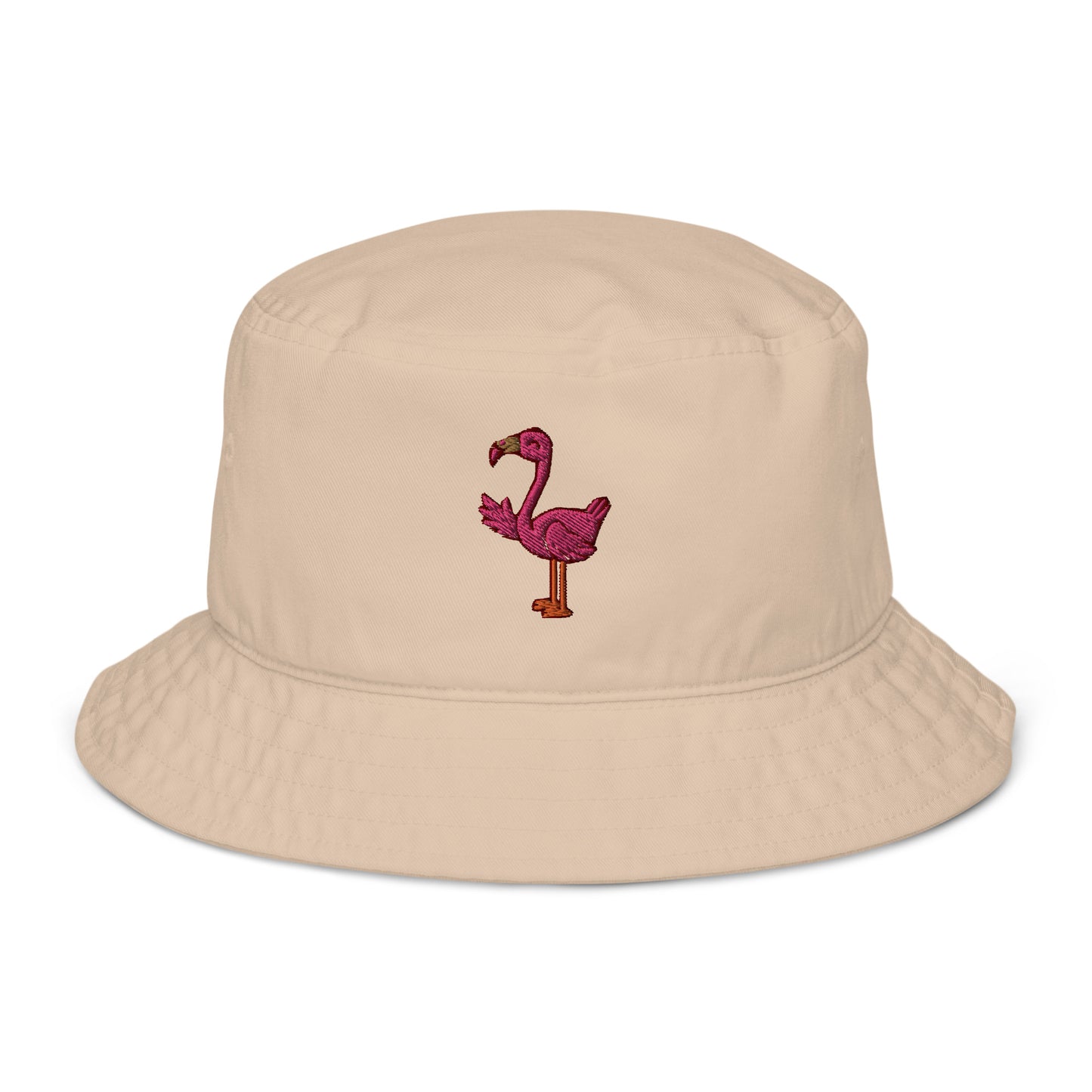 Flamingo  Bucket Hat, Organic Retro Vintage Summer Festival Cute Women Men Reversible Designer Beach Sun Shade Y2K Cotton Starcove Fashion