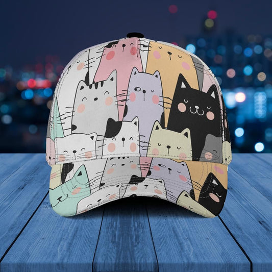 Cat Baseball Hat Cap, Kitten Kitty Lover Ball Dad Mom Trucker Men Women Aesthetic Designer Fashion Hat