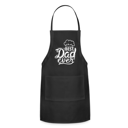 Best Dad Ever Adjustable Apron with Pockets, Father's Day Gift Papa Men Grandpa Chef Funny BBQ Grill Cooking Birthday Cotton Kitchen Apron Starcove Fashion
