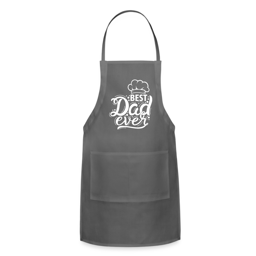 Best Dad Ever Adjustable Apron with Pockets, Father's Day Gift Papa Men Grandpa Chef Funny BBQ Grill Cooking Birthday Cotton Kitchen Apron Starcove Fashion