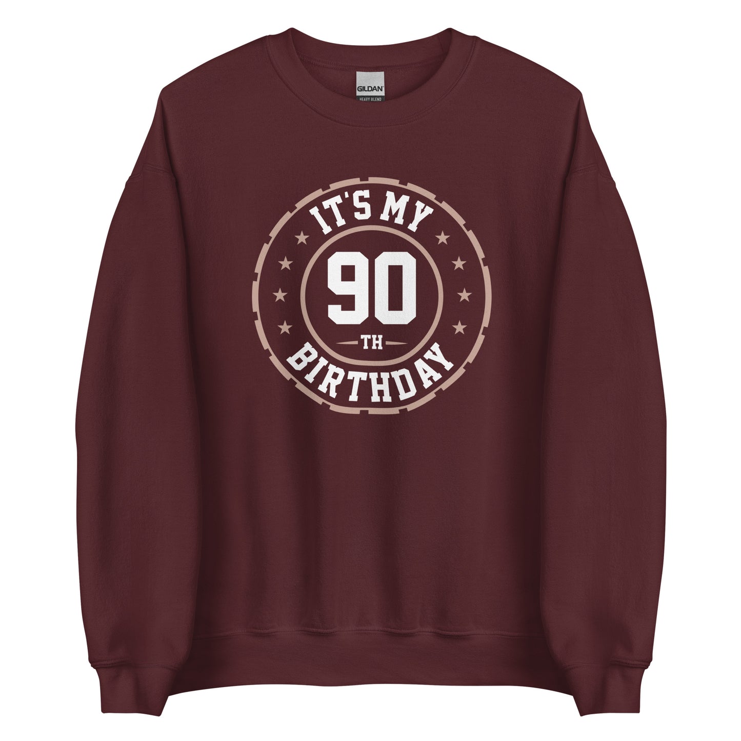 90th Birthday Sweatshirt, 90 Years Graphic Crewneck Fleece Cotton Sweater Jumper Pullover Men Women Adult Aesthetic Top Starcove Fashion