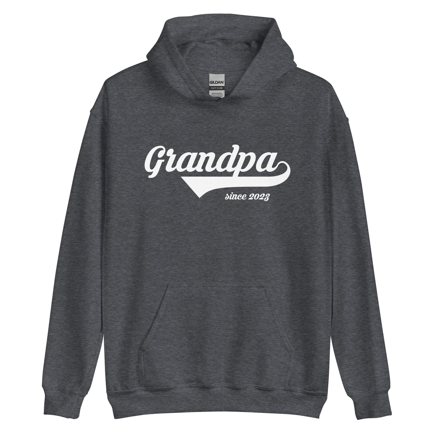 Grandpa Since Hoodie, Custom Vintage New Baby Announcement Christmas Birthday Gift Fathers Day Hooded Sweatshirt Men Starcove Fashion
