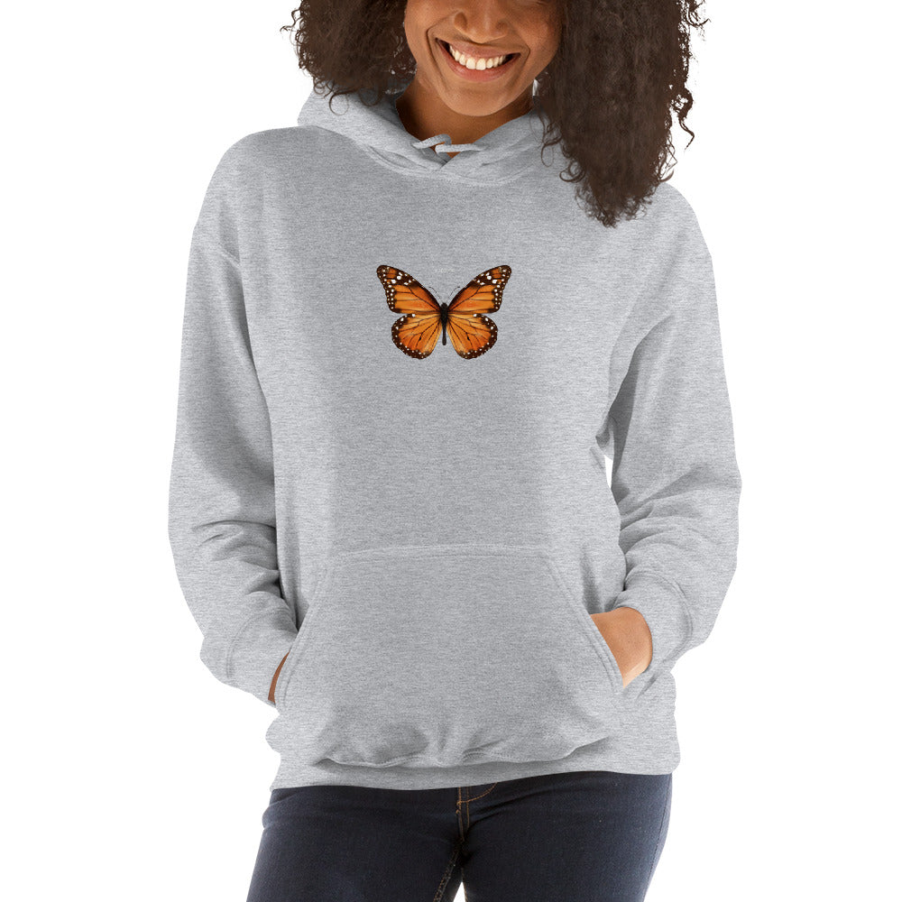 Butterfly Hoodie, Monarch Pullover Hoodie Men Women Adult Aesthetic Graphic Hooded Sweatshirt Starcove Fashion